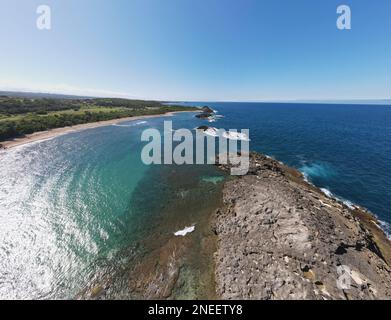 Blick über den Himmel auf La Isla del Encanto Puerto Rico Stockfoto