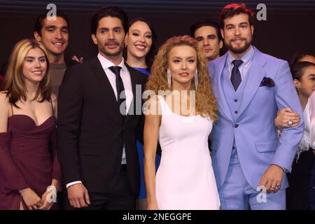 Premiere der Telenovela "El Amor Invencible" im Foro 15 von Televisa San Ángel Stockfoto