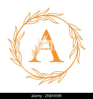 Anfangsbuchstabe Ein Logo-Vektordesign Stock Vektor