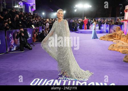 Evangeline Lilly besucht die Gala-Vorführung von Ant-man und The Wasp: Quantumania, im BFI Imax Waterloo in London. Foto: Donnerstag, 16. Februar 2023. Stockfoto