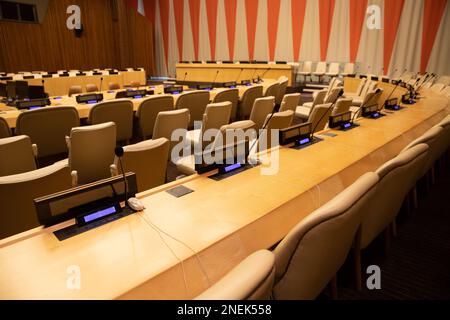 Wirtschafts- und Sozialrat der Vereinten Nationen New York City Stockfoto