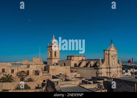 Die befestigte Zitadelle von Victoria, Gozo Stockfoto