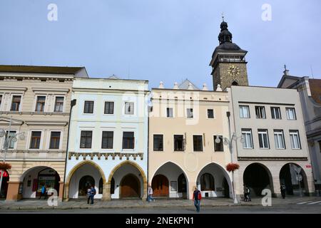 Přemysl Otakar II Square, Náměstí Přemysla Otakara II., České Budějovice, Südböhmische Region, Tschechische Republik, Europa Stockfoto