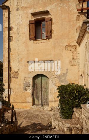 Traditionelles Haus auf Vamos Kreta Griechenland Stockfoto