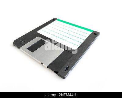 Diskette, die isoliert auf weißem Hintergrund Stockfoto