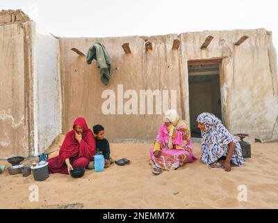 Mauretanien, Ben Amira, Alltag, Frauen Stockfoto