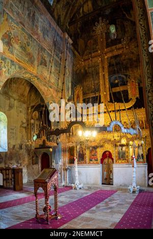 Kloster Piva Kirche der Himmelfahrt der Heiligen Mutter Gottes im Inneren Stockfoto