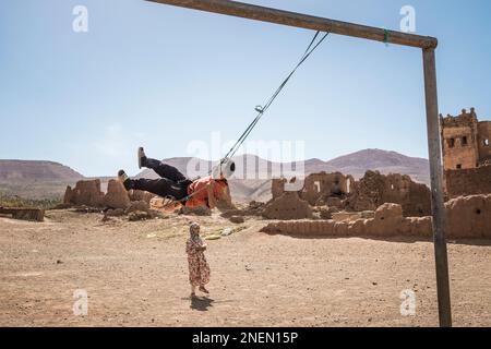 Marokko, Telouet, Kinder, Stockfoto