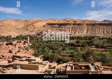 Marokko, Umgebung von Ait Ben Haddou Ksar Stockfoto