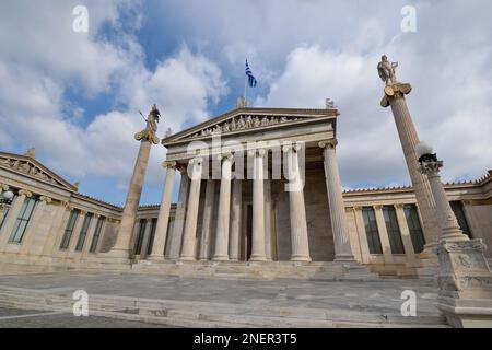 Akademie von Athen, Griechenland Stockfoto