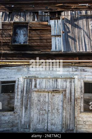 Das Locke Historic District liegt in der Gegend des Sacramento-San Joaquin River Delta in Norhern Kalifornien. Die Stadt wurde als erste Wet entwickelt Stockfoto