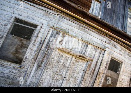 Das Locke Historic District liegt in der Gegend des Sacramento-San Joaquin River Delta in Norhern Kalifornien. Die Stadt wurde als erste Wet entwickelt Stockfoto