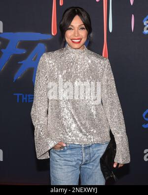 15. Februar 2023 - Burbank, Kalifornien - Tamara Taylor. Red Carpet Premiere Event für die sechste und letzte Saison des „Schneefalls“ von FX im Academy Museum of Motion Pictures, Ted Mann Theater. (Kreditbild: © Billy Bennight/AdMedia via ZUMA Press Wire) NUR REDAKTIONELLE VERWENDUNG! Nicht für den kommerziellen GEBRAUCH! Stockfoto