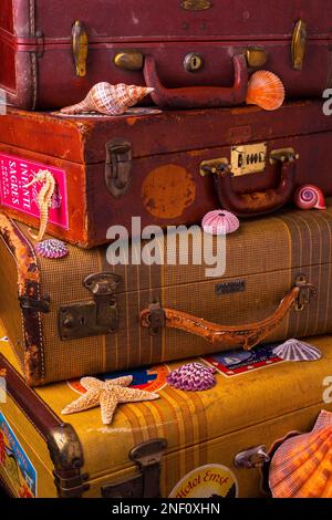 Alte Koffer Stockfoto