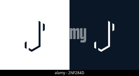 Modernes und elegantes J-Logo-Design Stock Vektor