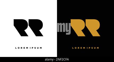 Modernes und starkes RR-Logo-Design Stock Vektor