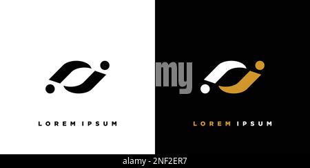 Modernes und einzigartiges JJ-Logo-Design Stock Vektor