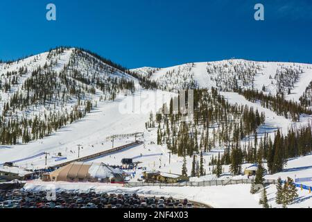 Skigebiet Monarch außerhalb von Salida in den Colorado Rocky Mountains Stockfoto