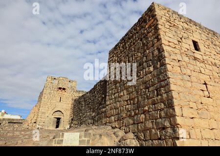 Qasr al Azraq, lateinisch Basianis, Basienis, oder Amatha, Blaue Festung, Ein historisches römisches und byzantinisches Militärlager am vorderen Limes Stockfoto