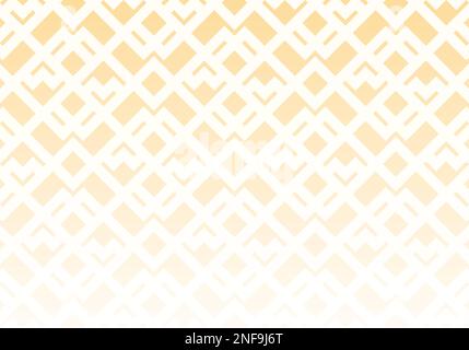Abstraktes orangefarbenes weißes Quadrat, geometrisch gestreifter Pfeilhintergrund, Federkonzept Stockfoto