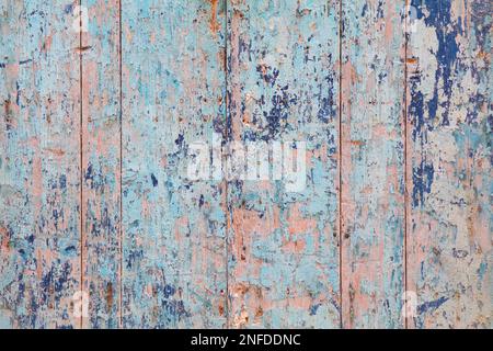 Ein alter Holzhintergrund. Grunge Retro-Holzplanken mit Textur. Stockfoto