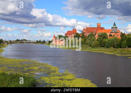 Mittelalterliche Burg Malbork in Polen. UNESCO-Weltkulturerbe. Stockfoto