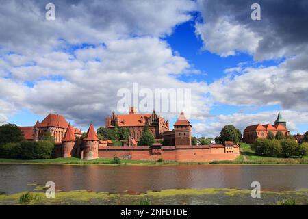 Mittelalterliche Burg Malbork in Polen. UNESCO-Weltkulturerbe. Stockfoto