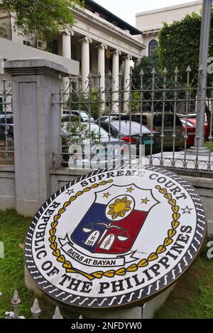 MANILA, PHILIPPINEN - 24. NOVEMBER 2017: Oberster Gerichtshof der Republik der Philippinen in Manila. Stockfoto