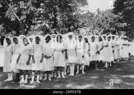 Bestattungszug von Liliuokalani. Stockfoto