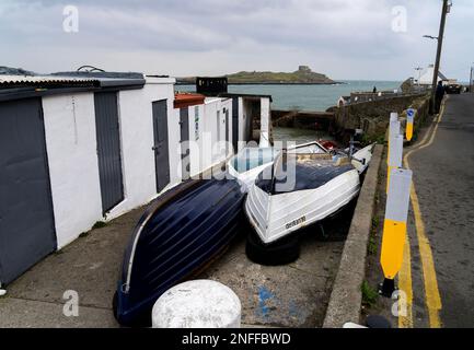 Dalkey Island vom Hafen von Coliemore Stockfoto