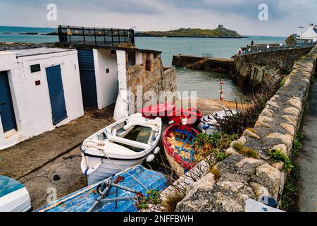 Dalkey Island vom Hafen von Coliemore Stockfoto