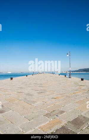 Italien. Friaul-Julisch Venetien. Triest. Seehafen Stockfoto