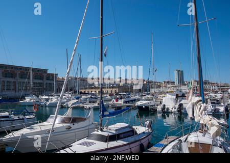 Italien. Friaul-Julisch Venetien. Triest. Seehafen Stockfoto