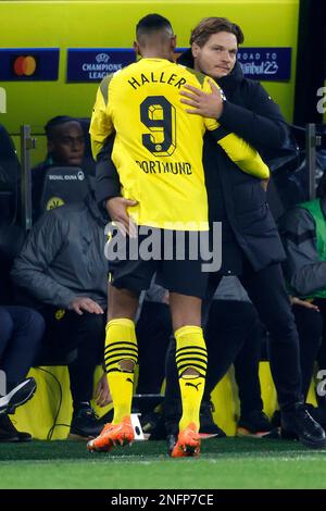 Dortmund, Deutschland, UEFA Champions League, Achtelfinale Borussia Dortmund : Chelsea FC 1-0 15. 02. 2023 im Signal-Iduna Park in Dortmund Sebastien Stockfoto