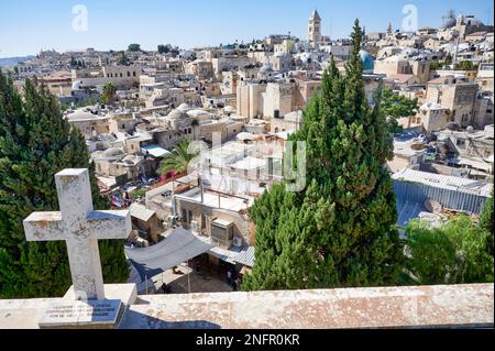 Jerusalem Israel. Blick auf die Altstadt Stockfoto