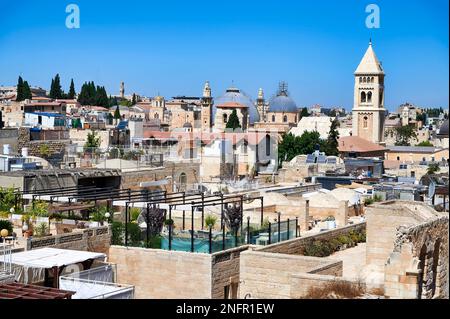 Jerusalem Israel. Ausblick auf die Altstadt Stockfoto