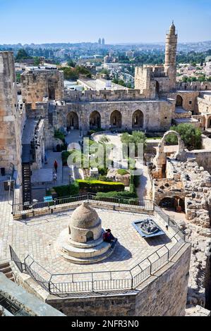 Jerusalem Israel. Der Turm von David Citadel Stockfoto