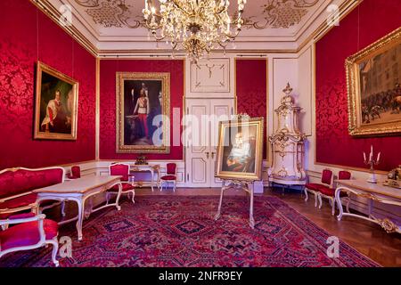 Hofburg Kaiserappartements Sissi. Wien Österreich Stockfoto