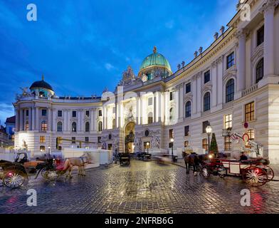 Hofburg in Michaeler Platz. Wien Österreich Stockfoto