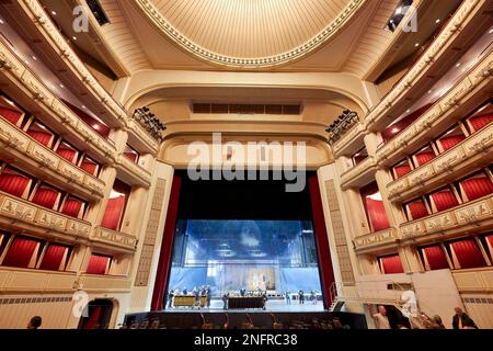 Die Wiener Staatsoper (Wiener Staatsoper) - Wien Österreich Stockfoto