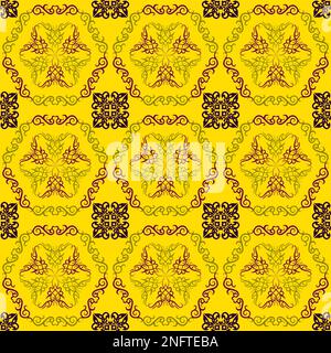 Mustermuster für Stoffe, Innenräume, Keramik und Möbel im arabischen Stil. Probe traditionelle Ornamente der Völker und Länder Asiens, Stock Vektor