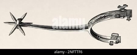 Italienischer Sporn. Die Kunst des Mittelalters und zur Zeit der Renaissance von Paul Lacroix, 1874 Stockfoto