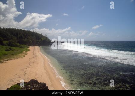 Souillac, Gris Gris Beach, Bel Hombre, Mauritius, Afrika, 9. Februar 2023, Landschaftsblick auf diesen wunderschönen Strand Stockfoto