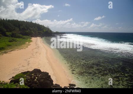 Souillac, Gris Gris Beach, Bel Hombre, Mauritius, Afrika, 9. Februar 2023, Landschaftsblick auf diesen wunderschönen Strand Stockfoto