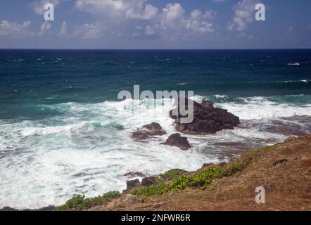 Souillac, Gris Gris Beach, Bel Hombre, Mauritius, Afrika, 9. Februar 2023, Landschaftsblick auf diesen wunderschönen Strand Stockfoto