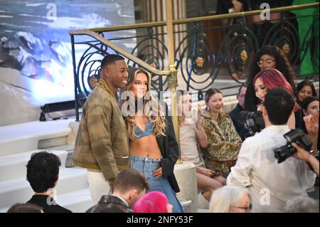 London, Großbritannien. 17. Februar 2023. Paul Costelloe AW23 Fashion Show im Palm Court, Aldwych, London, Großbritannien. Foto: 17. Februar 2023. Kredit: Siehe Li/Picture Capital/Alamy Live News Stockfoto