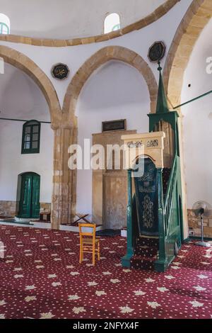 Das Innere der Hala Sultan Tekkesi - Moschee von Umm Haram in Larnaca, Zypern Inselland Stockfoto