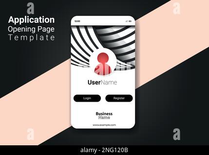 Landing-Page-Vorlage. Homepage für App-Design. Vektordesign der UI-Seite. Stock Vektor