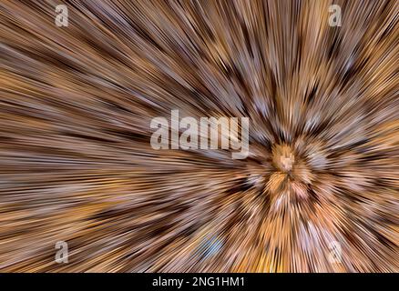 Hintergrund von linear ausgetragenen Dreiecken.Darstellung einer lebendigen abstrakten Textur mit Dreiecken. Stockfoto