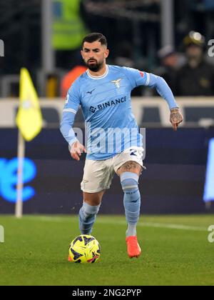 Waalwijk, Niederlande. 17. Februar 2023. ROM - Elseid Hysay von SS Lazio während der italienischen Serie Ein Spiel zwischen SS Lazio und Atalanta BC im Stadion Olimpico am 11. Februar 2023 in Rom, Italien. AP | niederländische Höhe | GERRIT VON KÖLN Kredit: ANP/Alamy Live News Stockfoto